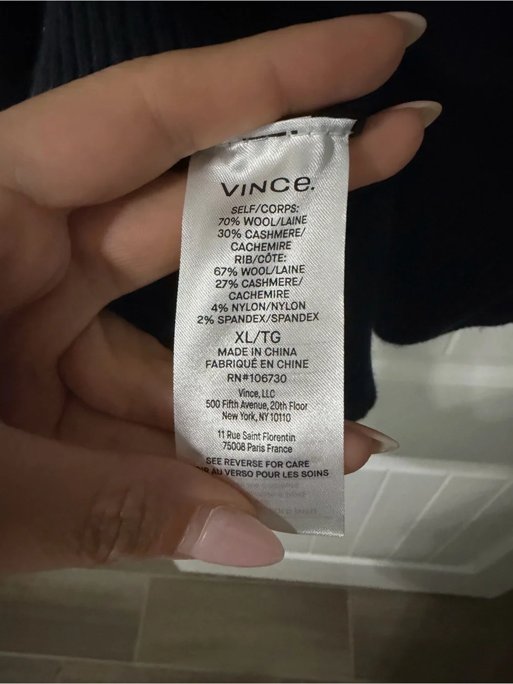 Vince Merino Wool-Cashmere Hoodie NWT